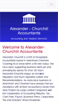 Mobile Screenshot of alexanderchurchillaccountants.co.uk